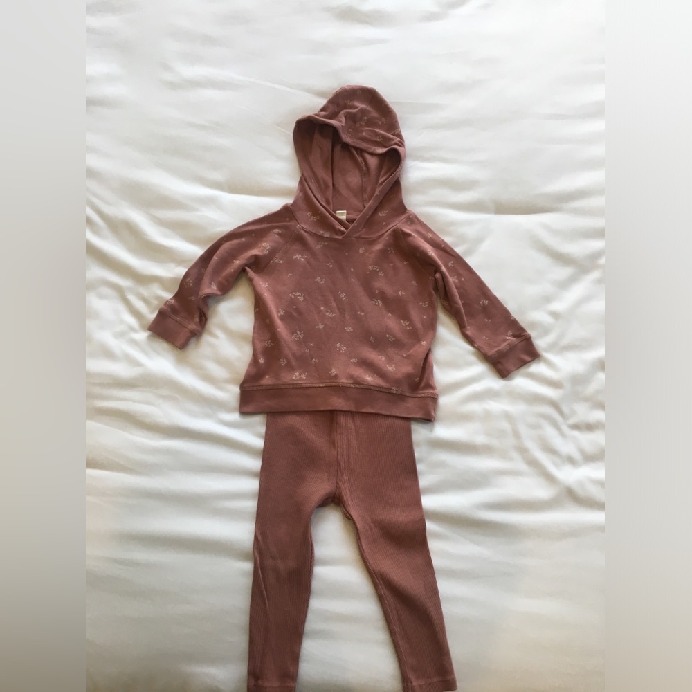 Colored Organic Baby Top & Bottom Set